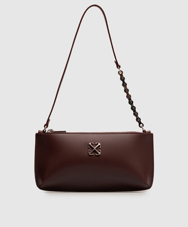 Burgundy leather Jitney bag