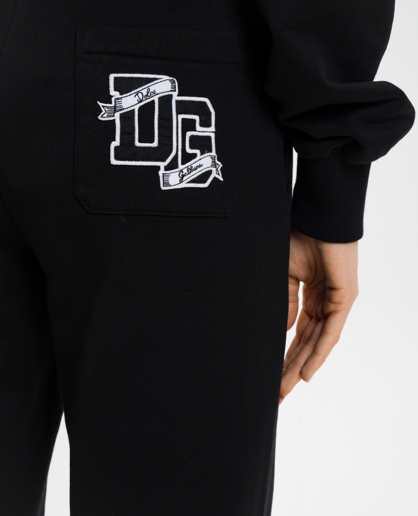 

Black sweatpants with monogram logo Dolce&Gabbana