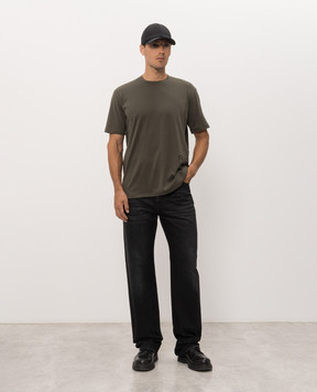 Fendi Khaki T-shirt with print FY1370B19Q