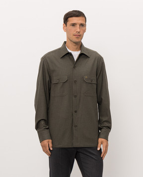 Stefano Ricci Green cashmere shirt SP008452CEA01T