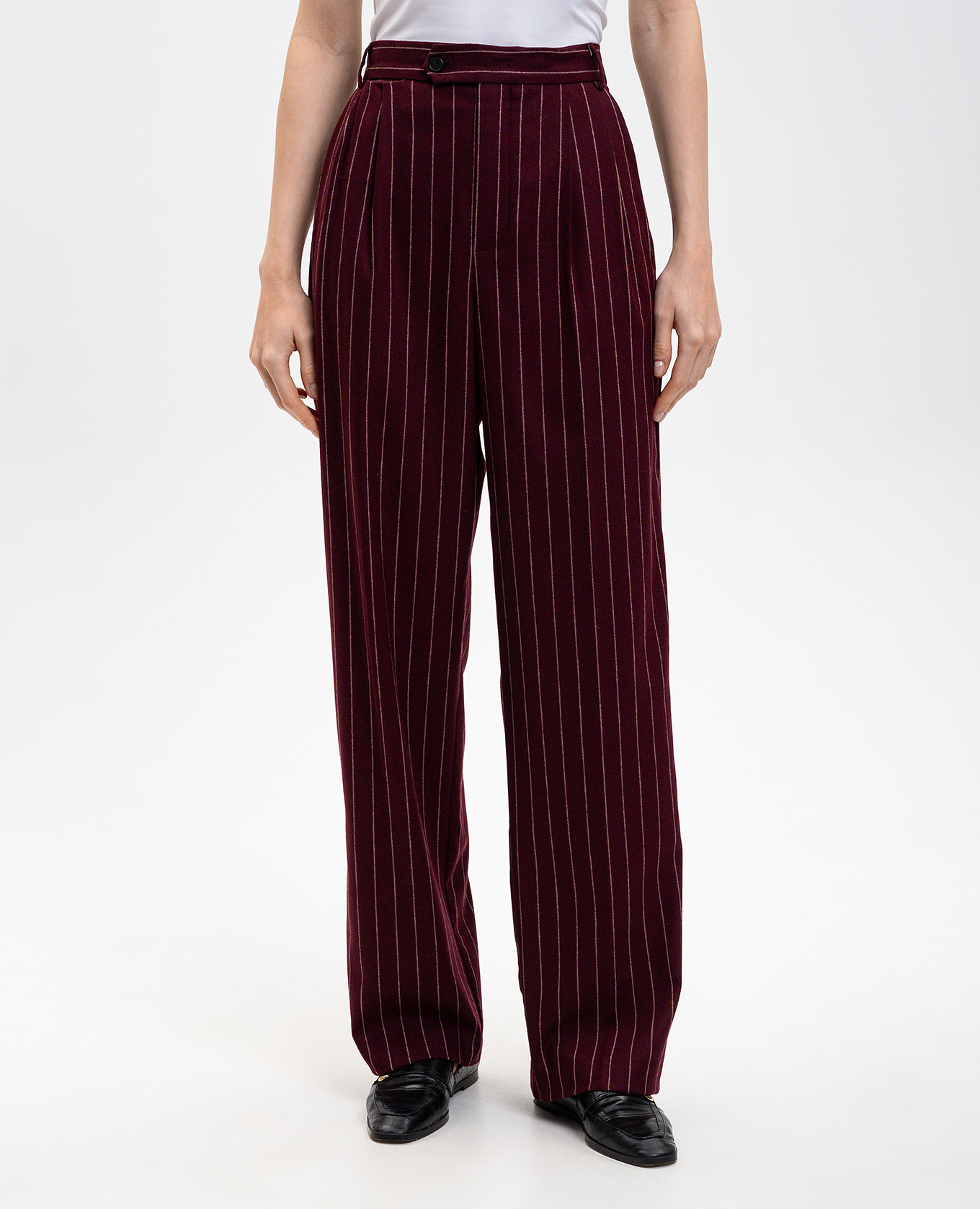 

ON THE ROCK burgundy wool pants Max & Co
