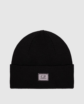 C.P. Company Black wool hat MAC141A005509A