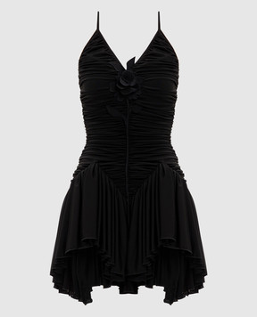 David Koma Black dress with drapery RE26DK76D