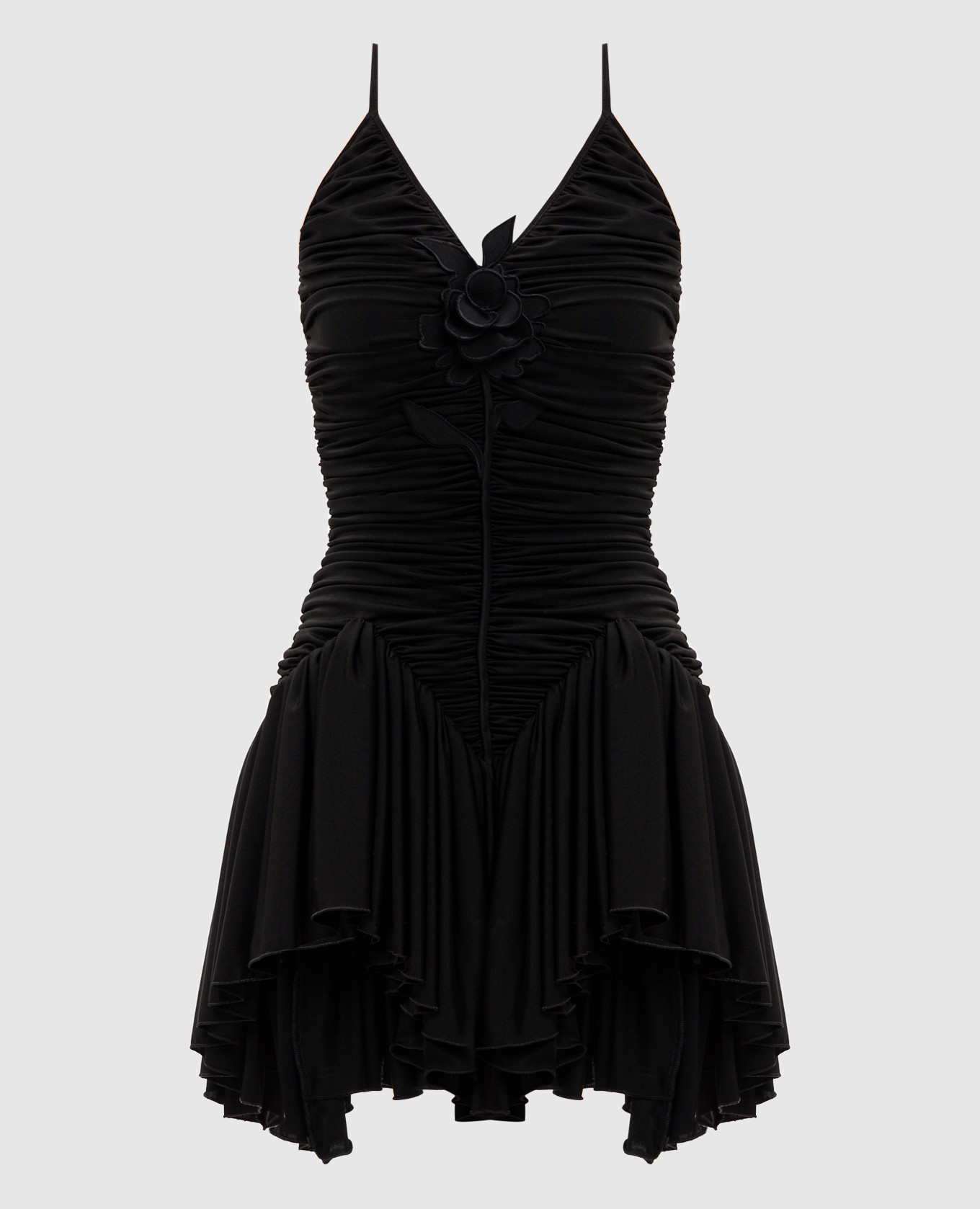 Black dress with drapery David Koma