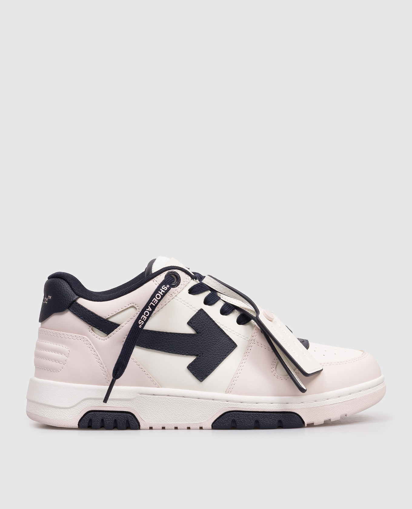 Out Of Office pink leather sneakers