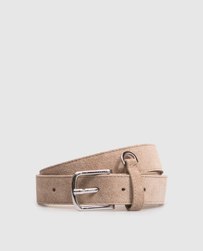 Peserico Beige suede belt S32613C0CC939