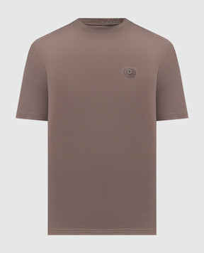 Castangia dal 1850 Brown T-shirt with monogram TSDM18F25