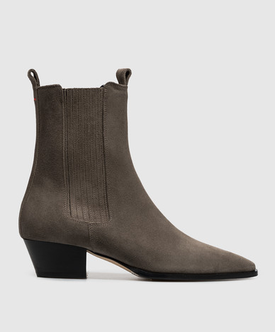 Bottes Chelsea Agata en daim gris