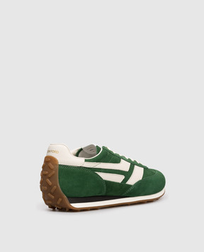 Tom Ford MICK green suede sneakers J1511LCL046N