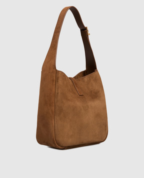 Saint Laurent Brown suede bag LE 5À7 7139381U80W