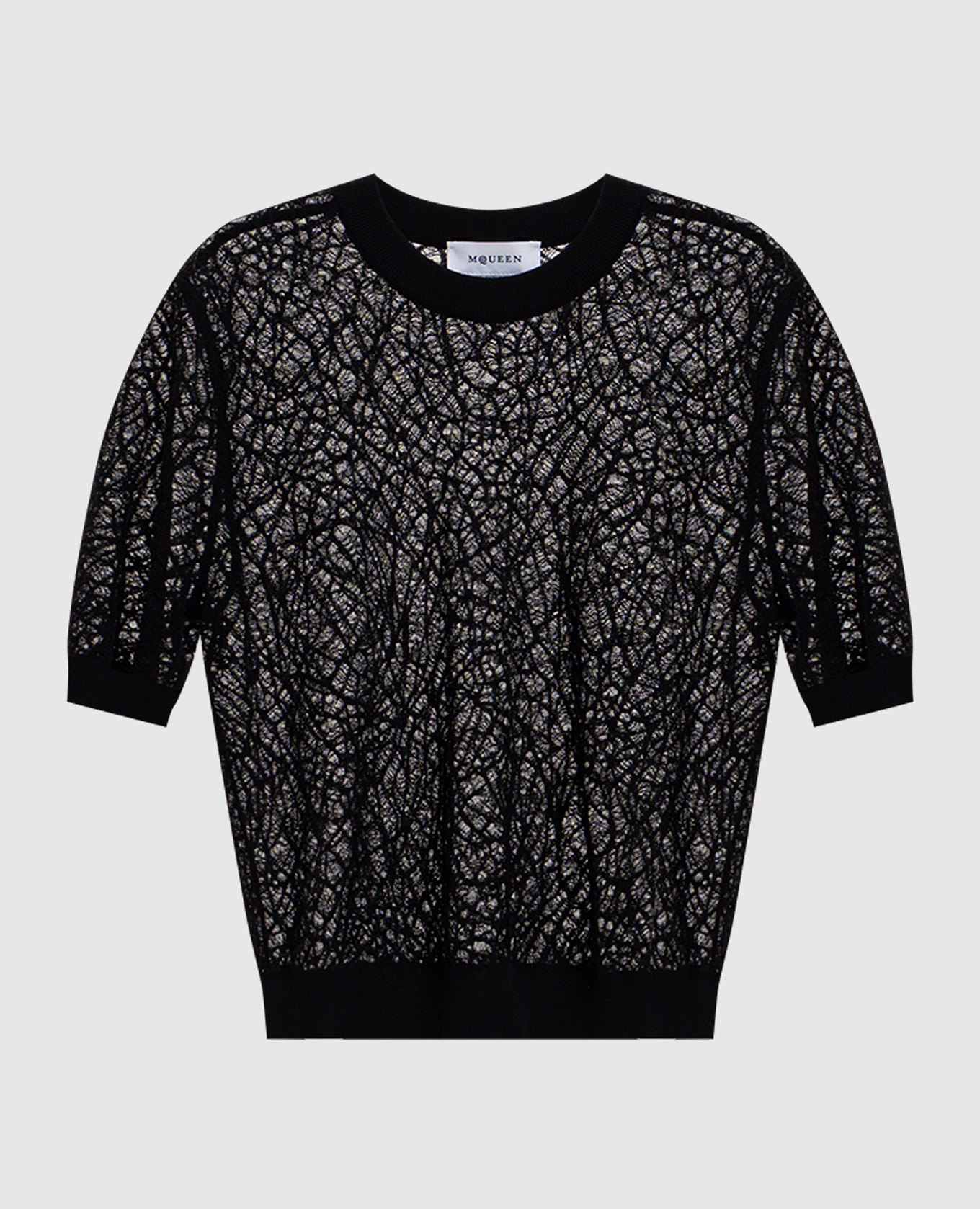 

Black Spider top with silk Alexander McQueen