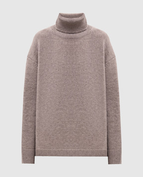 Allude Beige wool and cashmere pants with slits 26517614