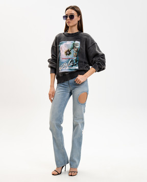 Off-White Blue jeans with figure-hugging cutouts 2YA06ES26DEN001