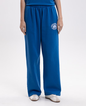 Sporty & Rich Blue printed sweatpants PA08882279BL164