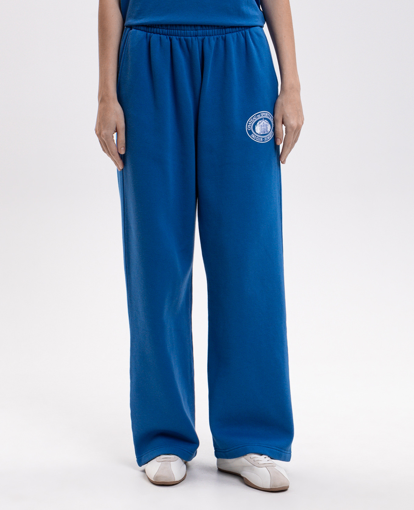 Blue printed sweatpants Sporty & Rich 3