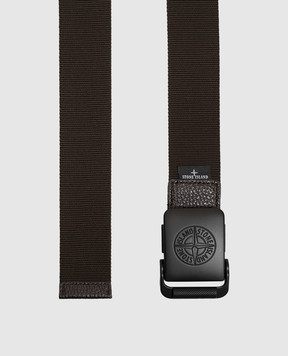 Stone Island Brown belt with brand engraving L2S159300001S0073