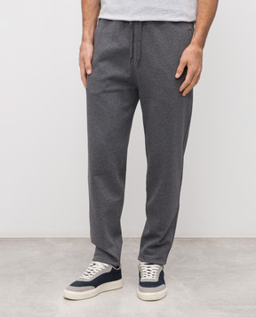 Brunello Cucinelli Grey melange sweatpants MW8633243G