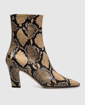 Aeyde Maris beige leather ankle boots AB0735006006226