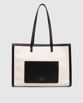 Loulou de Saison ARABELLA tote bag in ivory color ARABELLA