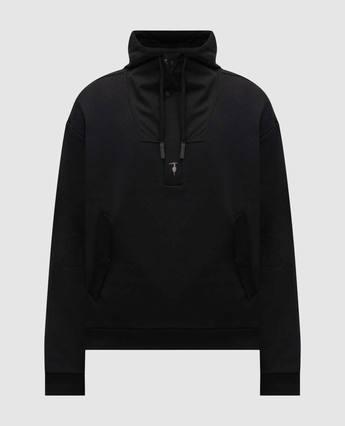 Black hoodie with zipper