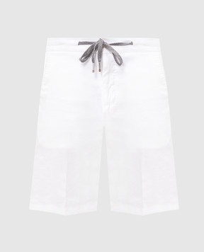 Marco Pescarolo White linen shorts CENITO5302