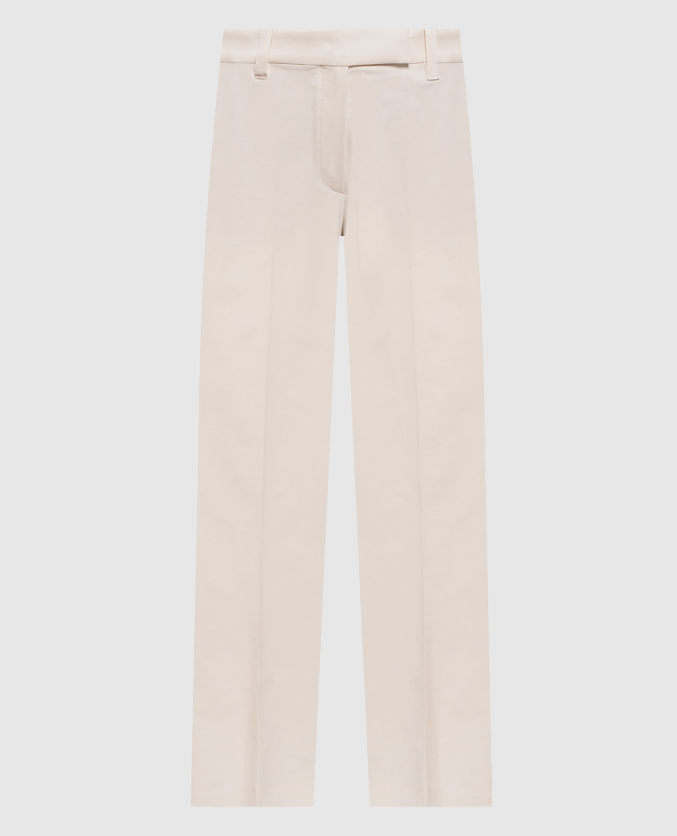 Ivory pants with monil chain