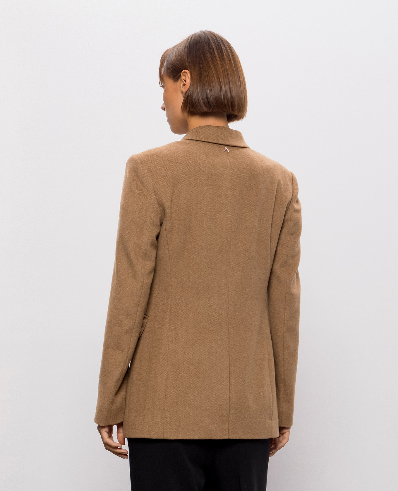Brown wool jacket Twinset 4