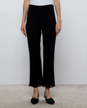 Twinset Black pants with ruffles 262TP2273