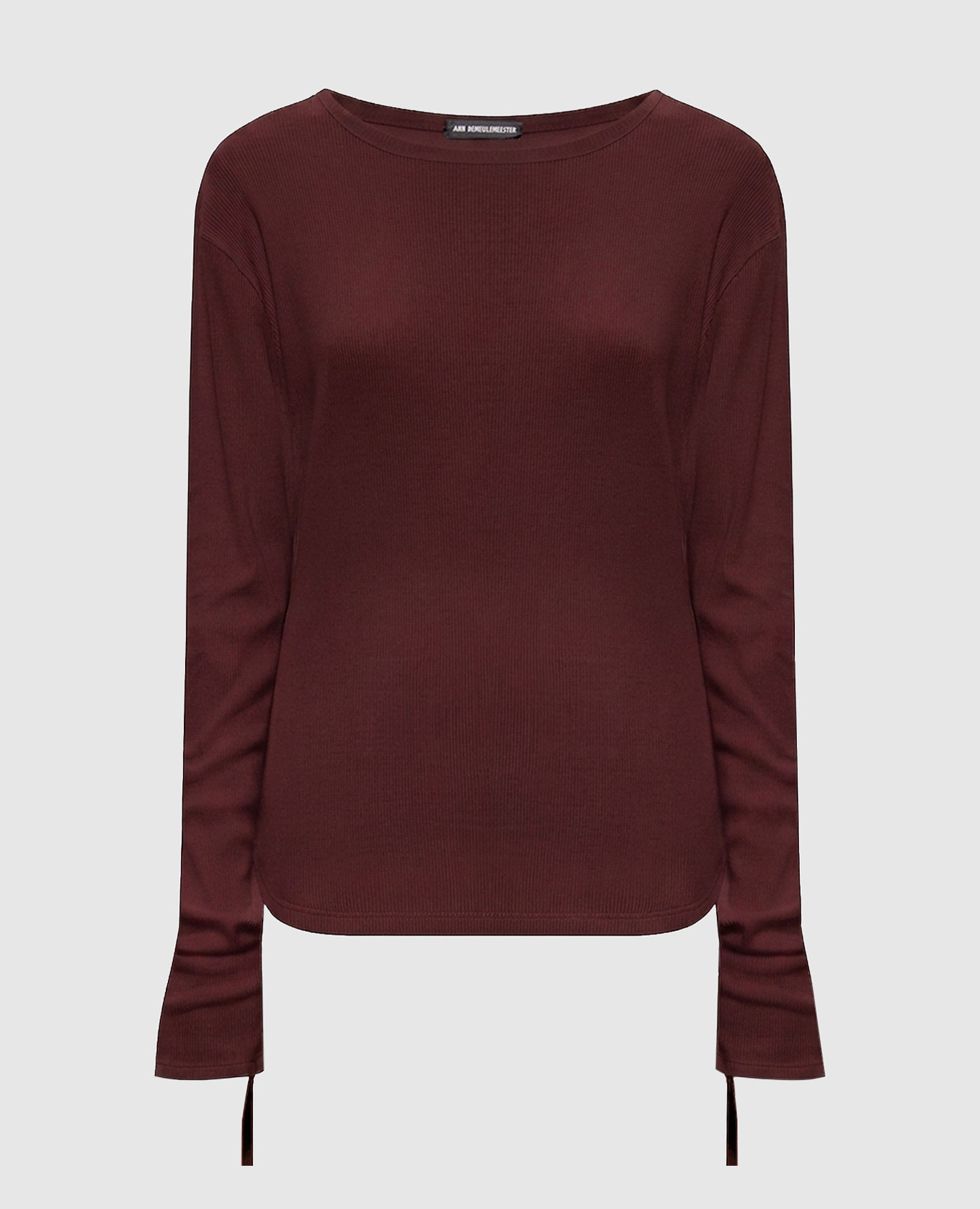 Terracotta ribbed long sleeve