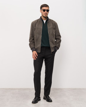 ISAIA Green cashmere jumper MG8493YP003