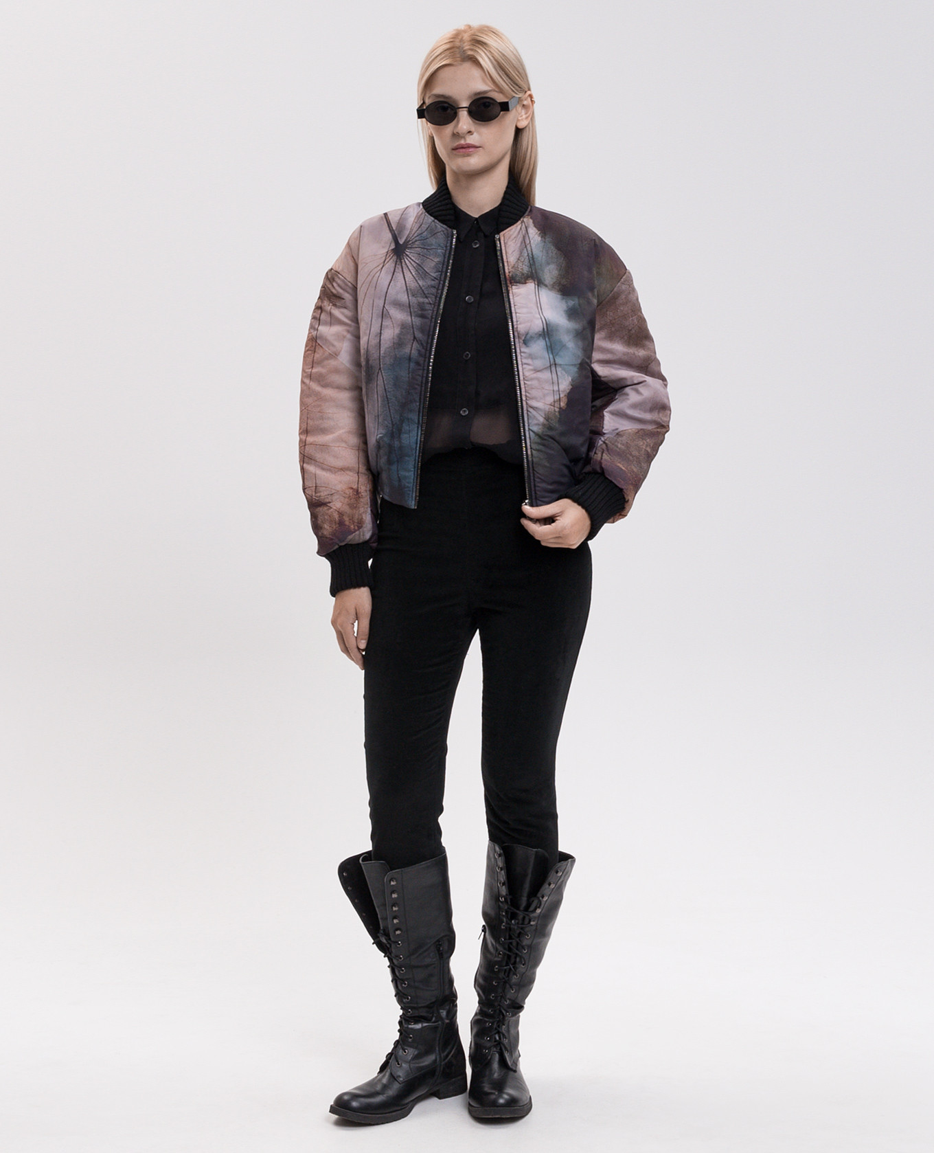 Black silk blouse Masnada 2