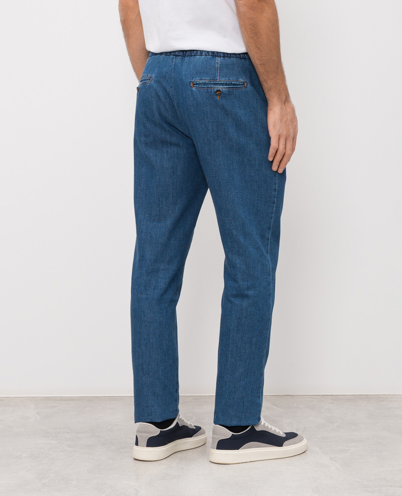 

Blue jeans with emblem ISAIA