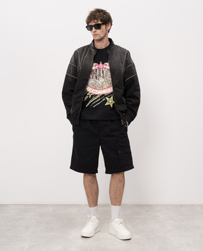 Off-White Big Frame World Black T-Shirt 44MAA120Z26J002