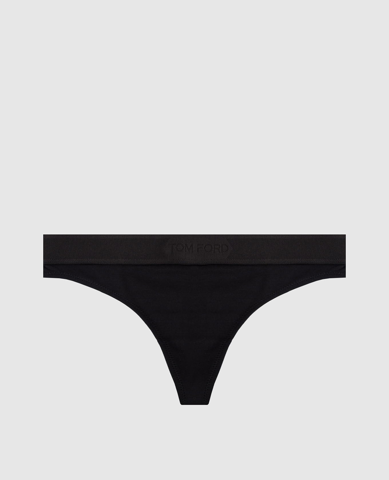 

Black logo pattern thong panties Tom Ford