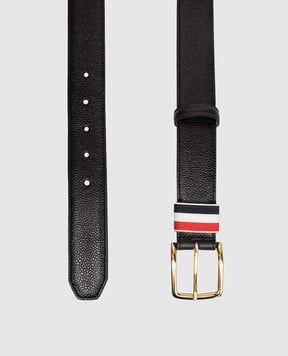 Thom Browne Black leather belt MCX039A00198