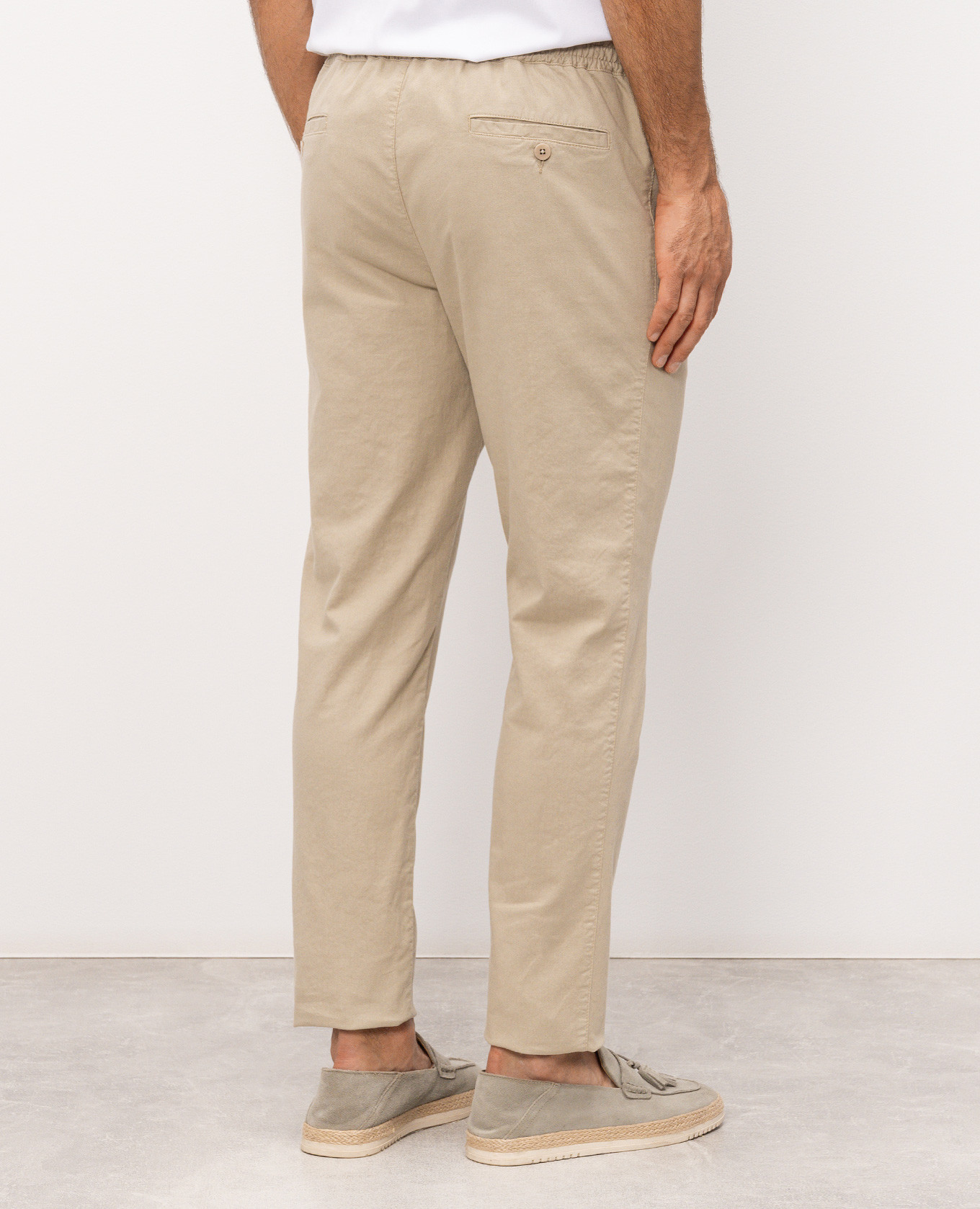 Beige linen pants Florentino 4
