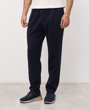 Brunello Cucinelli Navy blue sweatpants MM8313243G