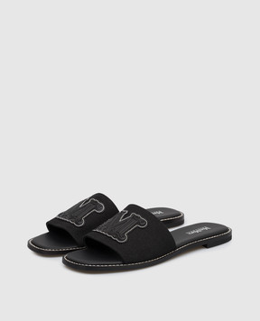 Max Mara Black CAUCASO flip-flops BCHCAUCASO