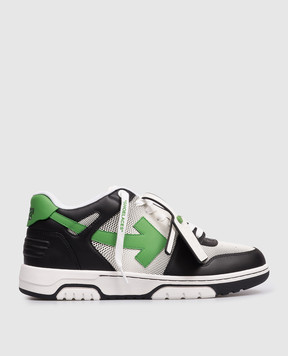 Off-White OUT OF OFFICE leather sneakers with emblem OMIA189S26LEA00A