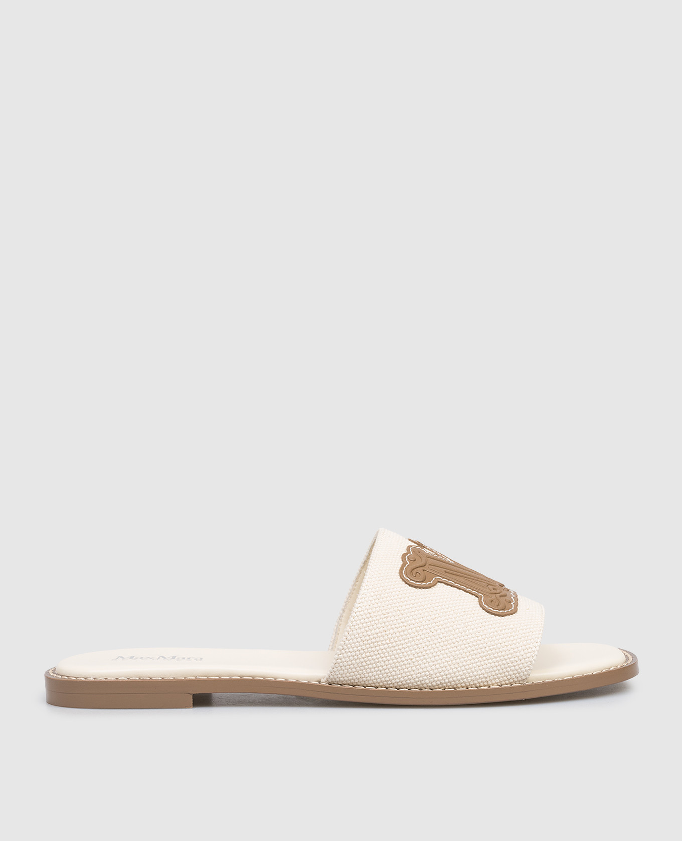 

Ivory CAUCASO flip-flops Max Mara, Beige
