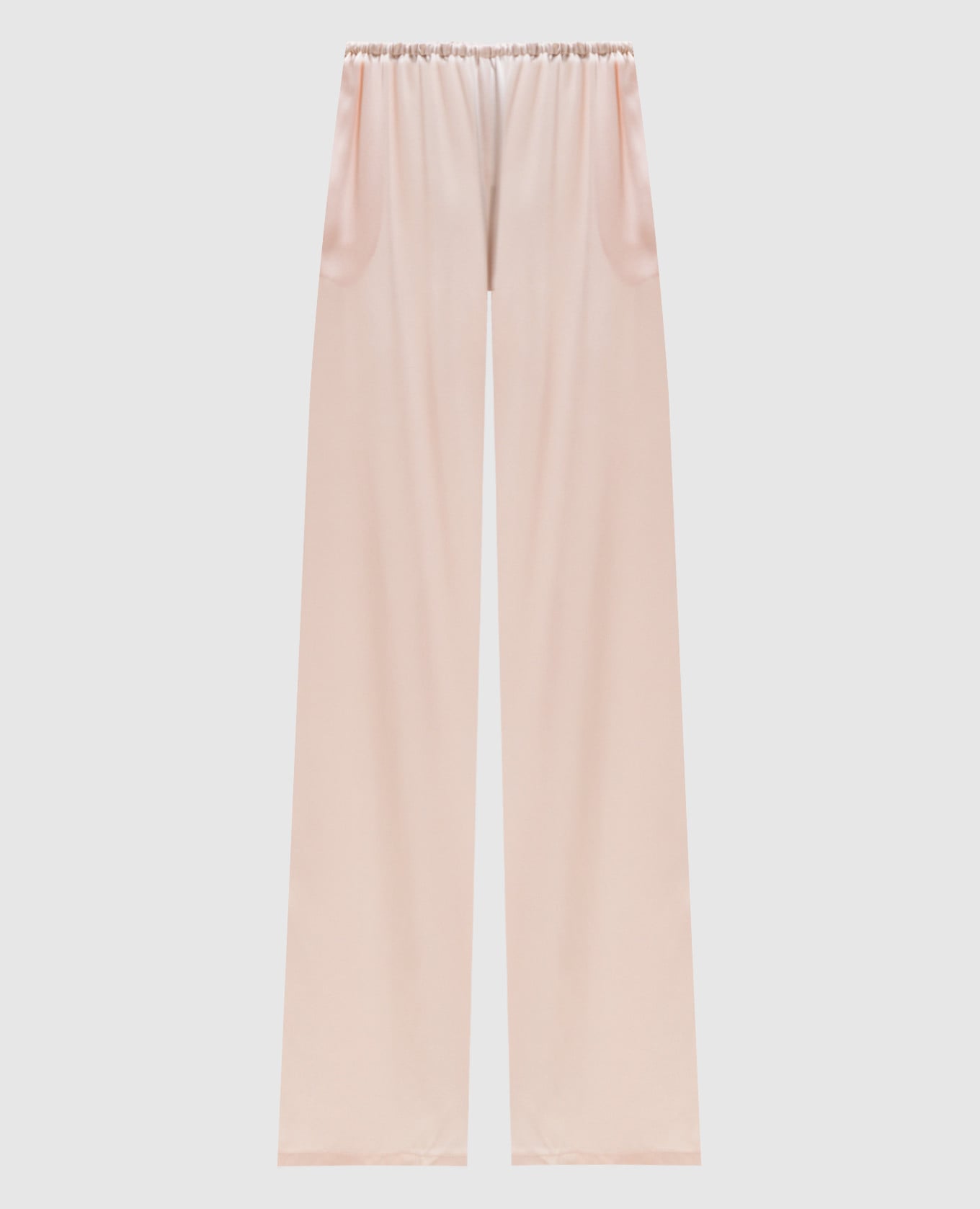Pink silk pants