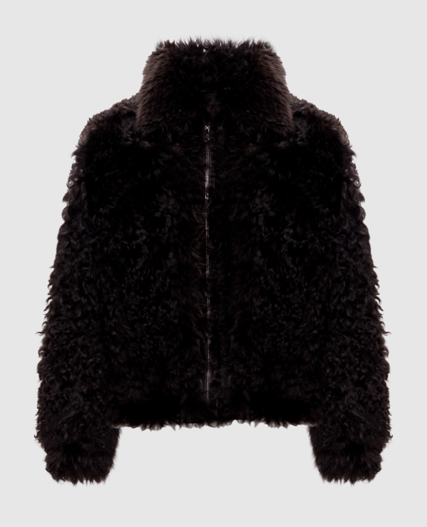 Brown fur coat