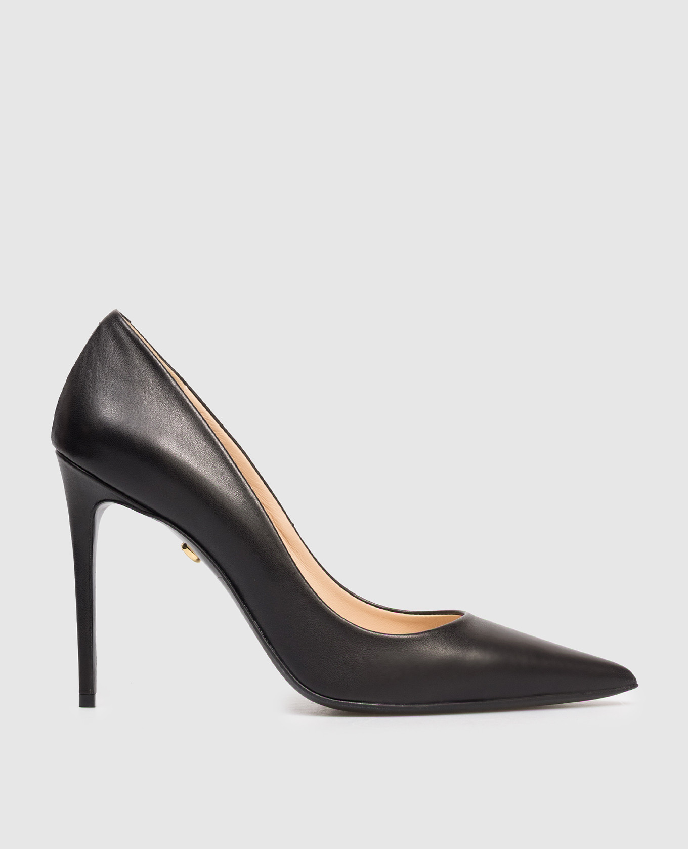 Black leather shoes