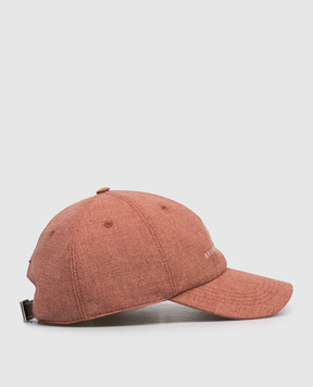 Brunello Cucinelli Terracotta cap with wool and silk MR4999850