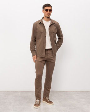 Canali Brown shirt AV0597131021