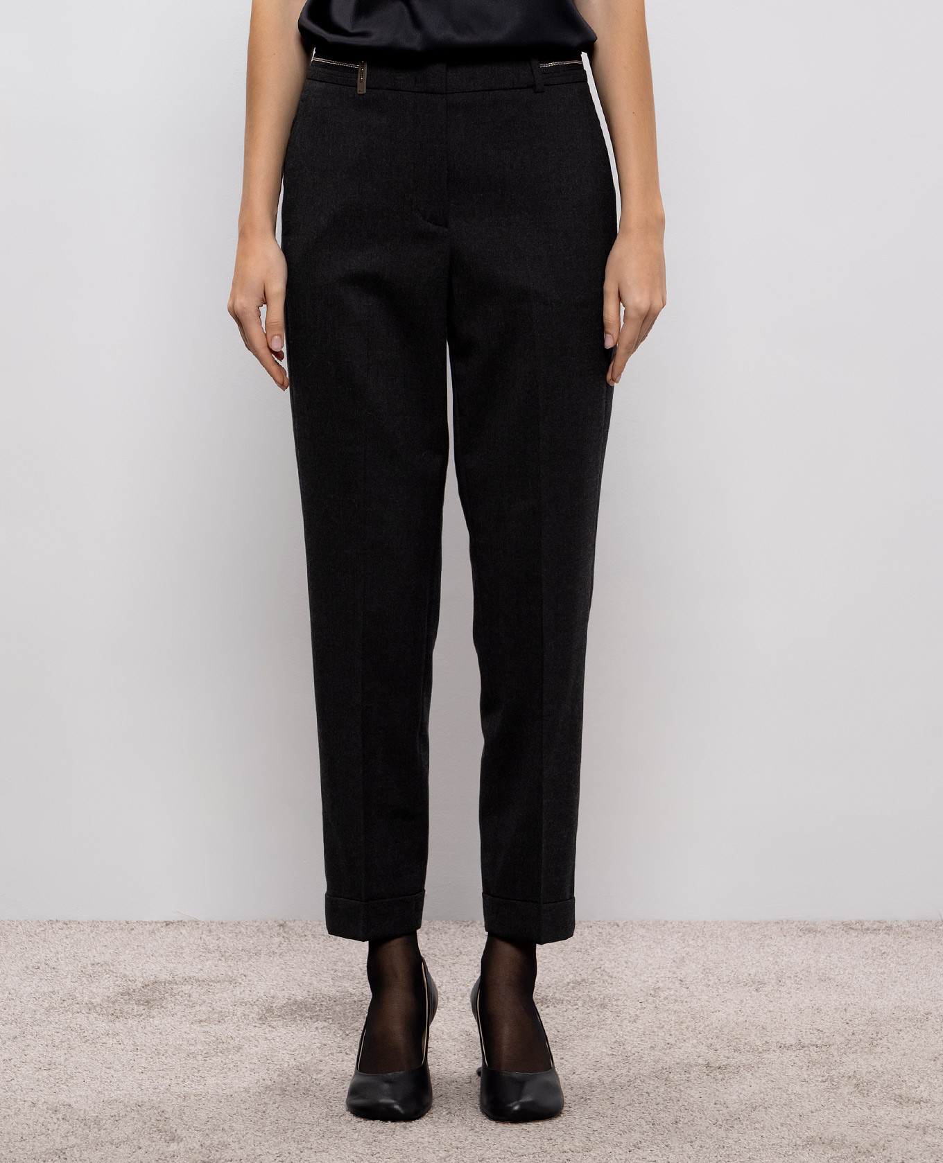 

Gray pants with wool Peserico, Grey