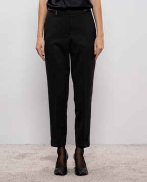 Peserico Gray pants with wool P0478602660