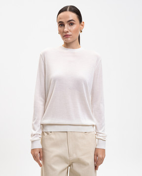 Toteme White wool and silk jumper 252WRT0469YA0190