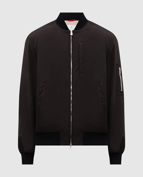 Brunello Cucinelli Black bomber jacket MM4796564