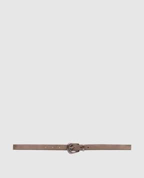 Brunello Cucinelli Brown suede belt M0DELC293P